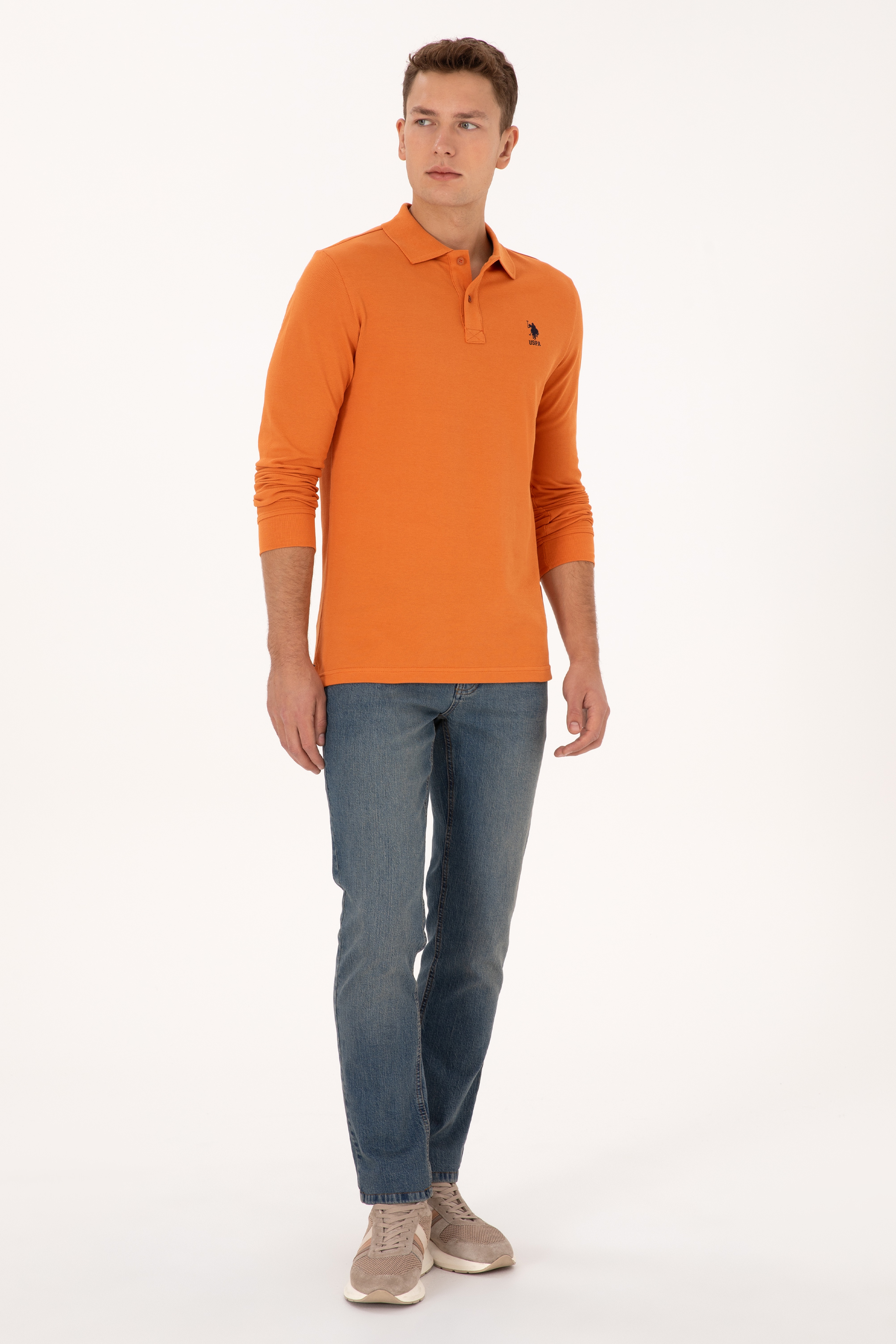 Erkek Mavi Straight Jean Pantolon - Image 1
