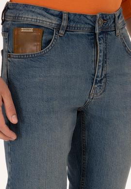 Erkek Mavi Straight Jean Pantolon - 50308293081