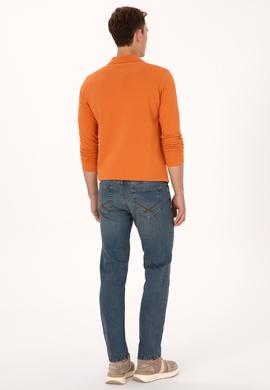 Erkek Mavi Straight Jean Pantolon - 50308293081