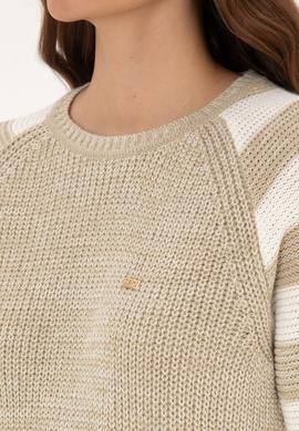 Kadın Açık Haki Bisiklet Yaka Kazak - 50308900004