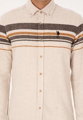 Erkek Krem Uzun Kollu Gömlek - 50308334013