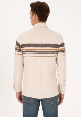 Erkek Krem Uzun Kollu Gömlek - 50308334013