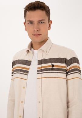 Erkek Krem Uzun Kollu Gömlek - 50308334013