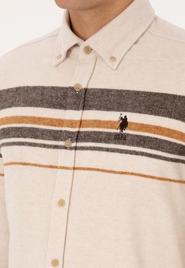 Erkek Krem Uzun Kollu Gömlek - 50308334013
