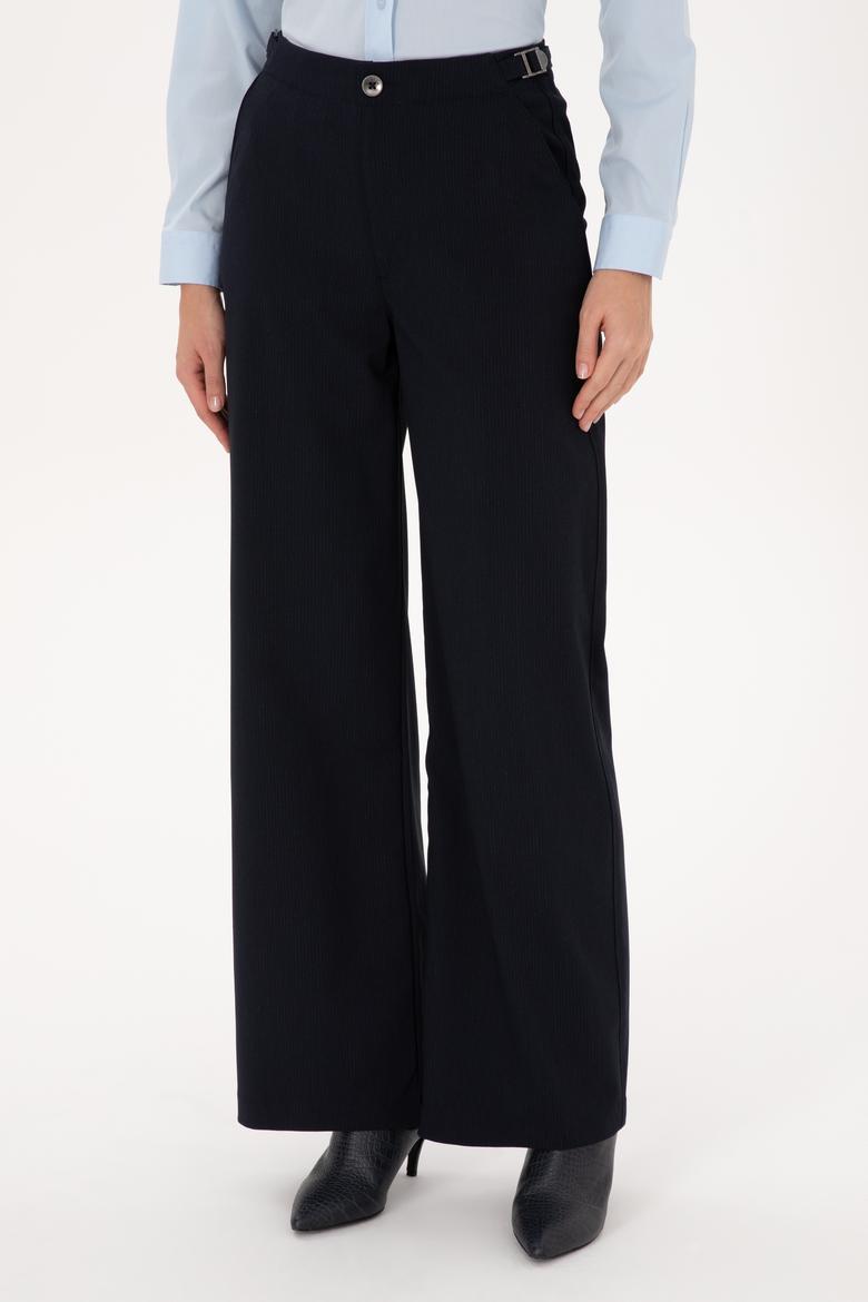 Kadın Lacivert Kanvas Pantolon - 50309342005