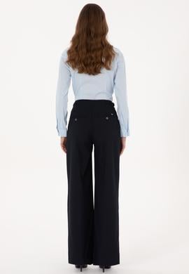 Kadın Lacivert Kanvas Pantolon - 50309342005