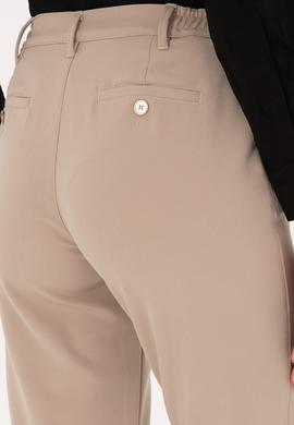 Kadın Koyu Bej Kanvas Pantolon - 50309259018