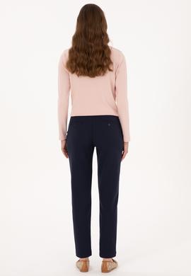 Kadın Lacivert Kanvas Pantolon - 50309259002