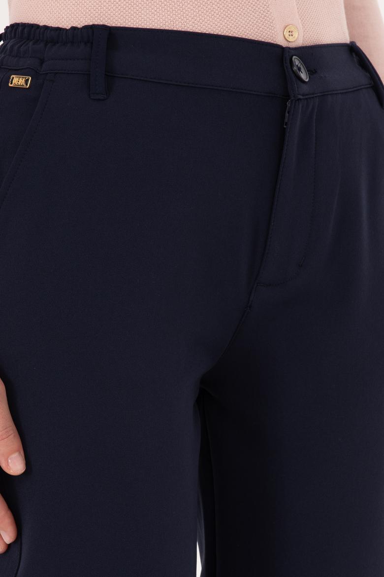 Kadın Lacivert Kanvas Pantolon - 50309259002