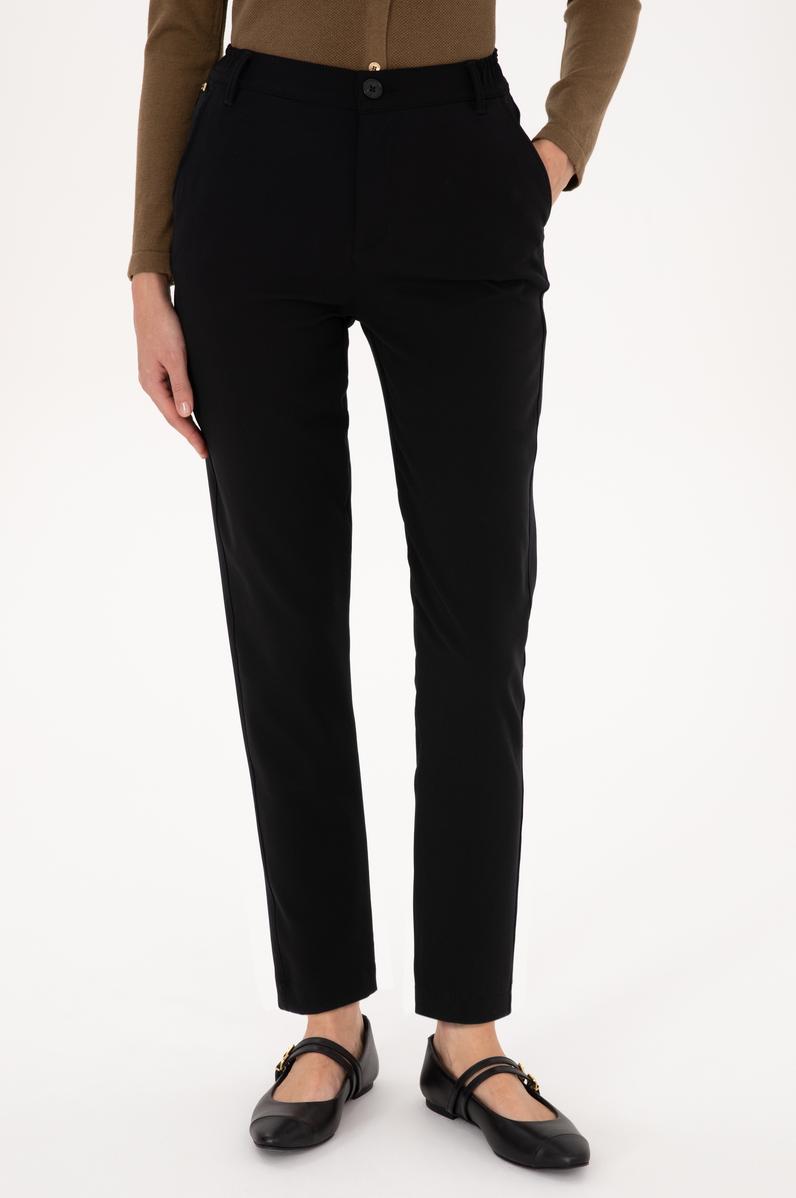 Kadın Siyah Kanvas Pantolon