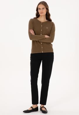 Kadın Siyah Kanvas Pantolon - 50309259009