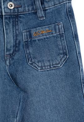 Kız Çocuk Açık Mavi Flare Fit Jean Pantolon - 50317882009