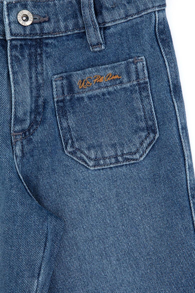 Kız Çocuk Açık Mavi Flare Fit Jean Pantolon - 50317882009