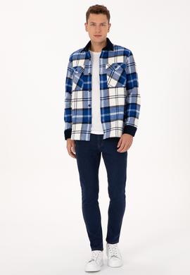 Erkek Lacivert Uzun Kollu Gömlek - 50308257017