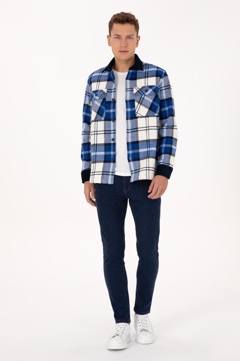 Erkek Lacivert Uzun Kollu Gömlek - 50308257017