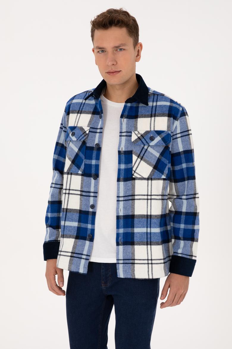 Erkek Lacivert Uzun Kollu Gömlek - 50308257017