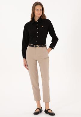 Kadın Siyah Uzun Kollu Gömlek - 50308707005