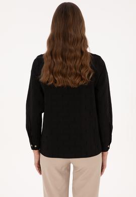 Kadın Siyah Uzun Kollu Gömlek - 50308707005