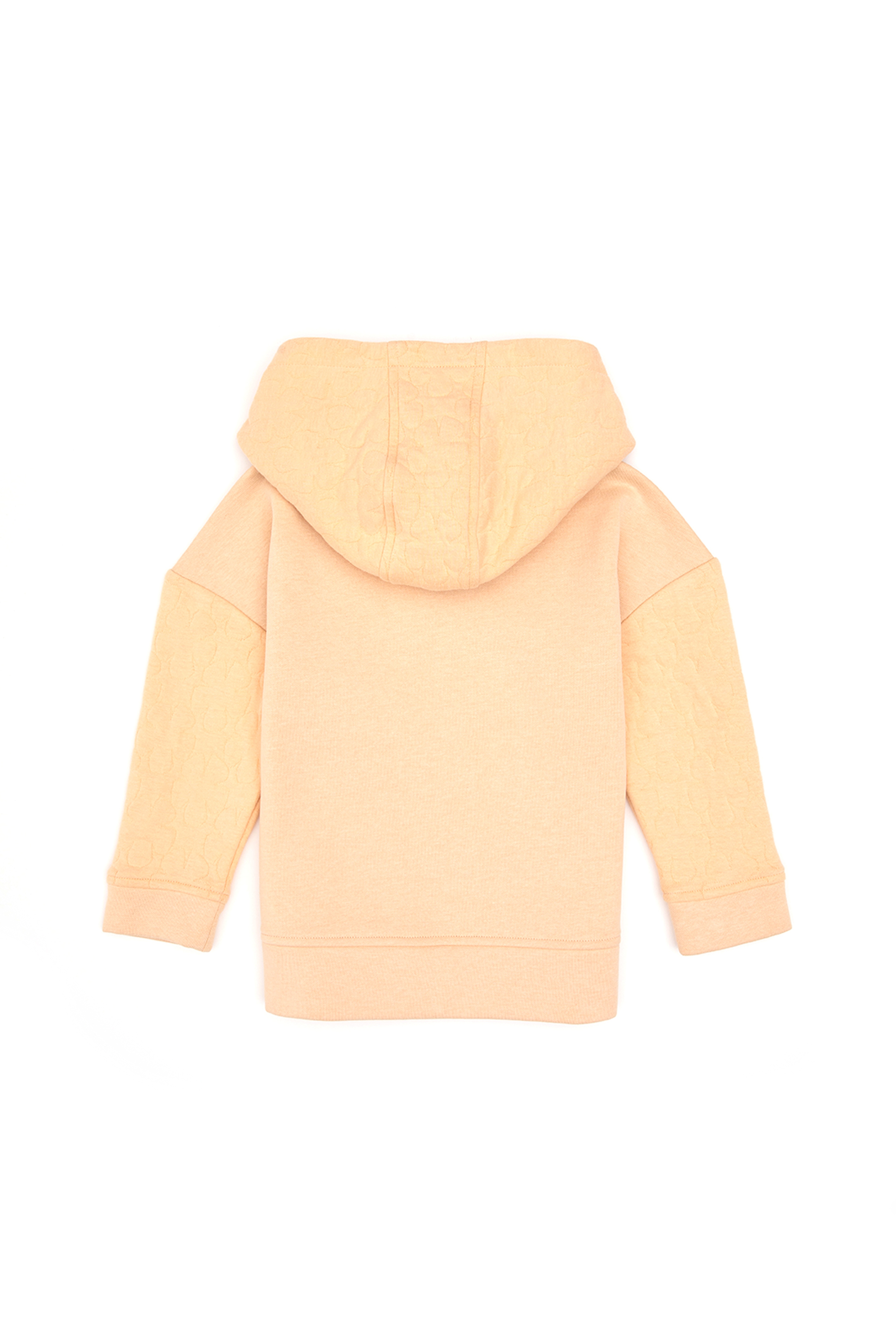 Kız Çocuk Pembe Kapüşonlu Sweatshirt - Image 3
