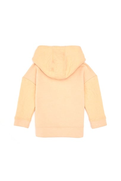 Kız Çocuk Pembe Kapüşonlu Sweatshirt