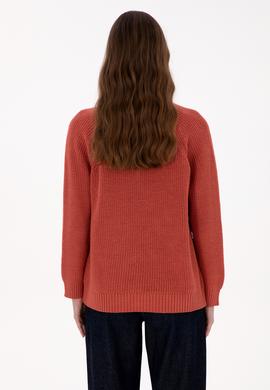 Kadın Gül Kurusu V Yaka Kazak - 50314934012