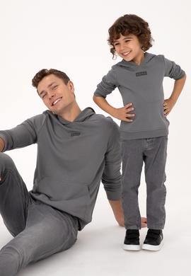 Erkek Gri Sweatshirt - 50293359003