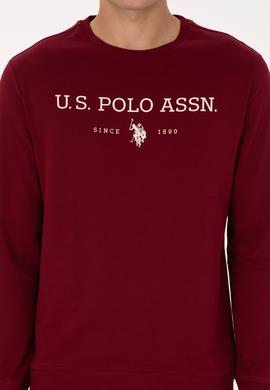 Erkek Regular Fit Bisiklet Yaka Bordo İnce Basic Sweatshirt - 50313743018