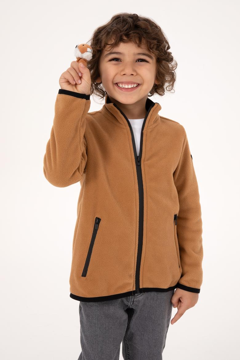 Erkek Çocuk Camel Örme Hırka - 50313853114