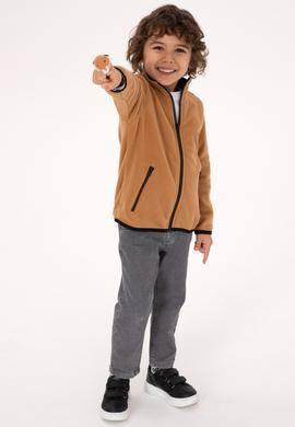 Erkek Çocuk Camel Örme Hırka - 50313853114