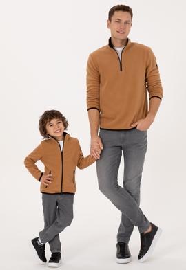 Erkek Çocuk Camel Örme Hırka - 50313853114