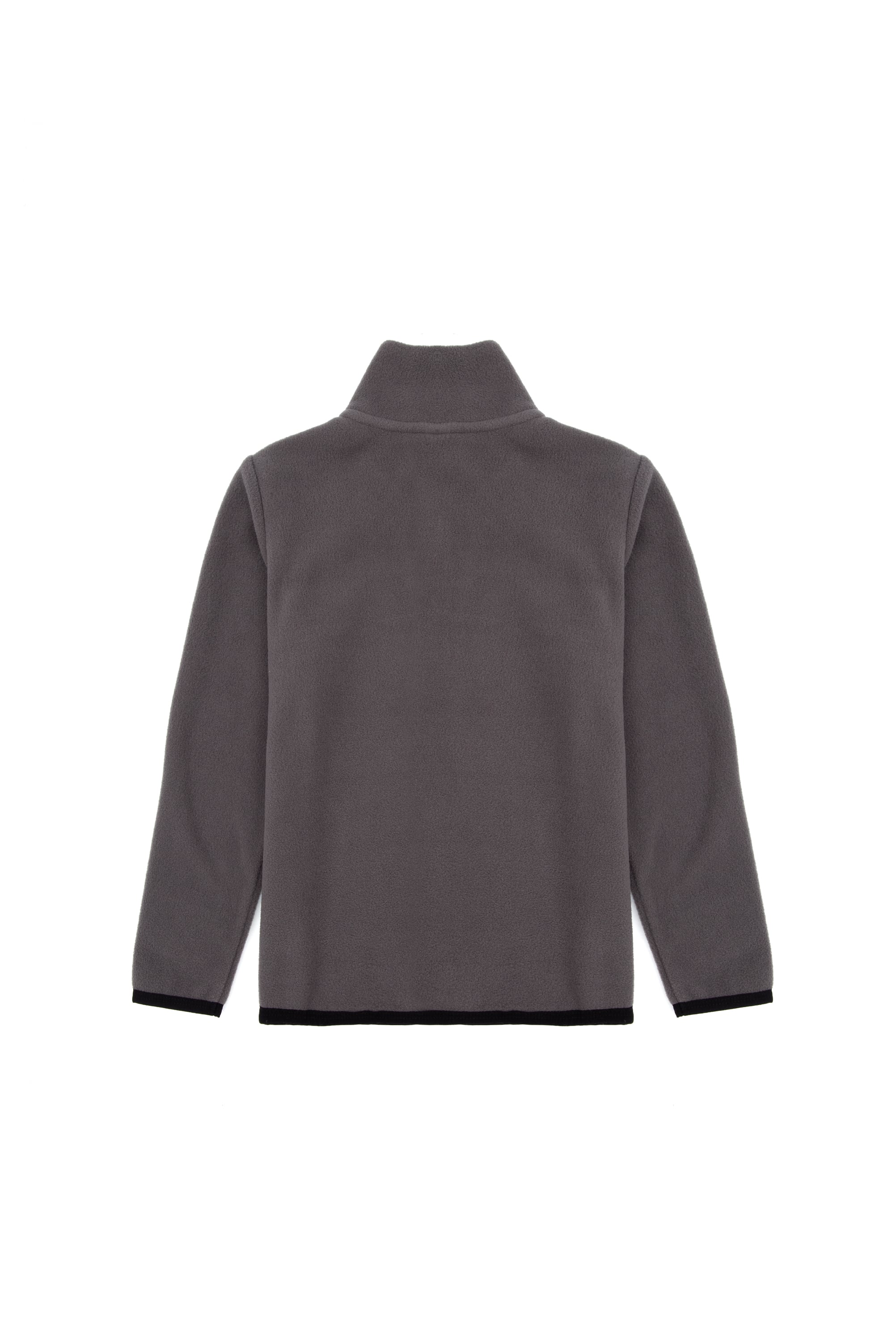 Erkek Çocuk Gri Yarım Fermuarlı Polar Sweatshirt - Image 6