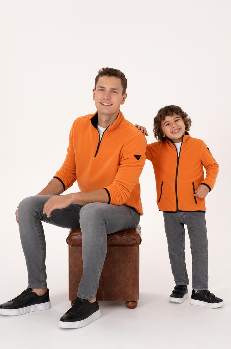 Erkek Çocuk Bakır Örme Hırka