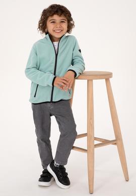 Erkek Çocuk Mint Örme Hırka - 50313853072