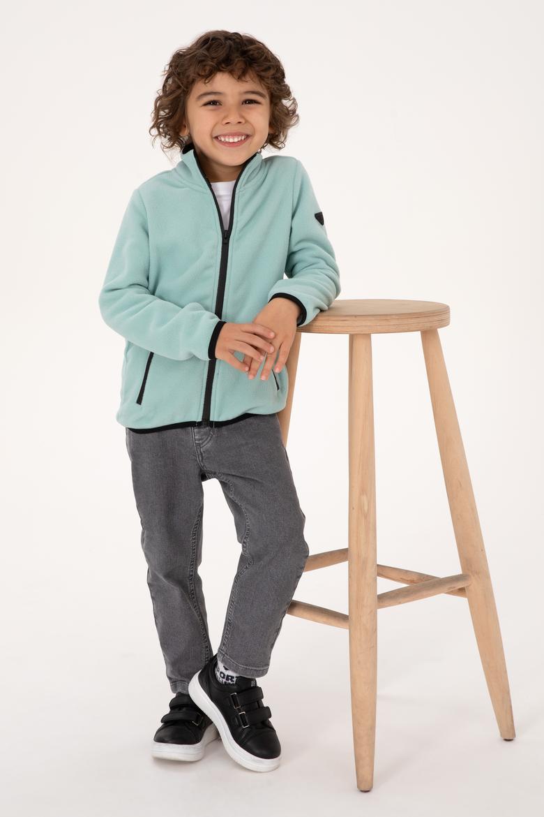 Erkek Çocuk Mint Örme Hırka - 50313853072