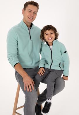 Erkek Çocuk Mint Örme Hırka - 50313853072