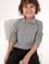 Erkek Çocuk Gri Melanj Basic Polo Yaka Sweatshirt