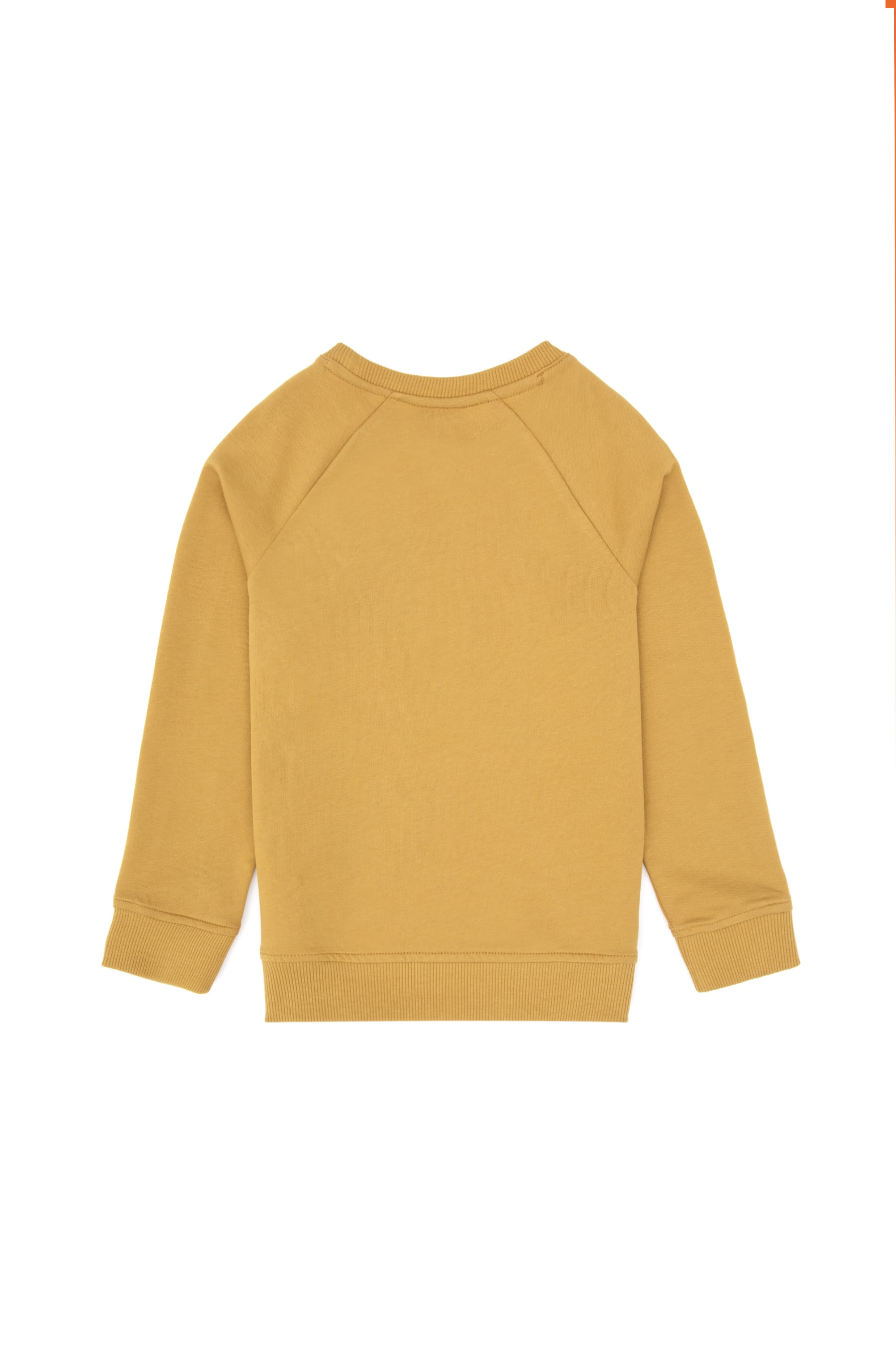 Erkek Çocuk Hardal Basic Bisiklet Yaka Sweatshirt - Image 7