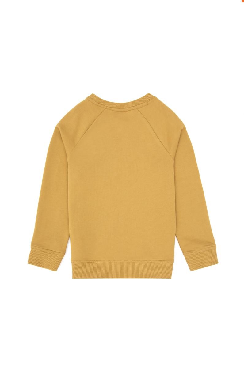 Erkek Çocuk Hardal Basic Bisiklet Yaka Sweatshirt