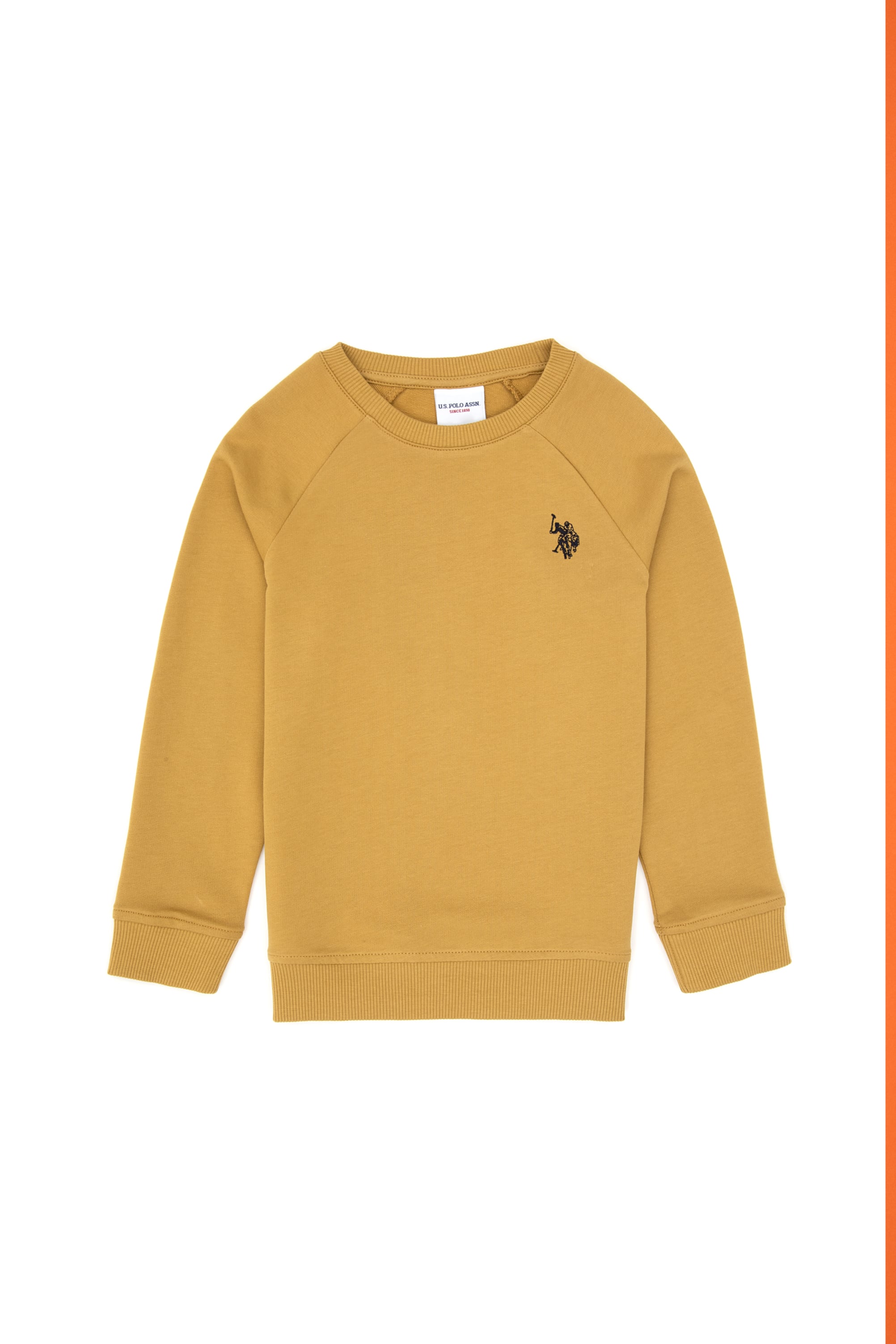 Erkek Çocuk Hardal Basic Bisiklet Yaka Sweatshirt - Image 6