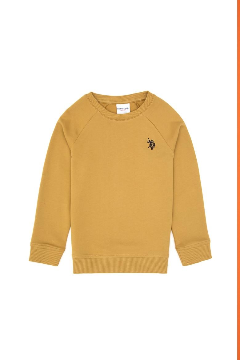 Erkek Çocuk Hardal Basic Bisiklet Yaka Sweatshirt - 50313832089