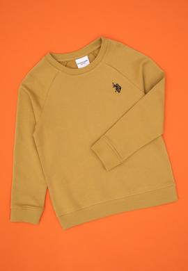 Erkek Çocuk Hardal Basic Bisiklet Yaka Sweatshirt - 50313832089