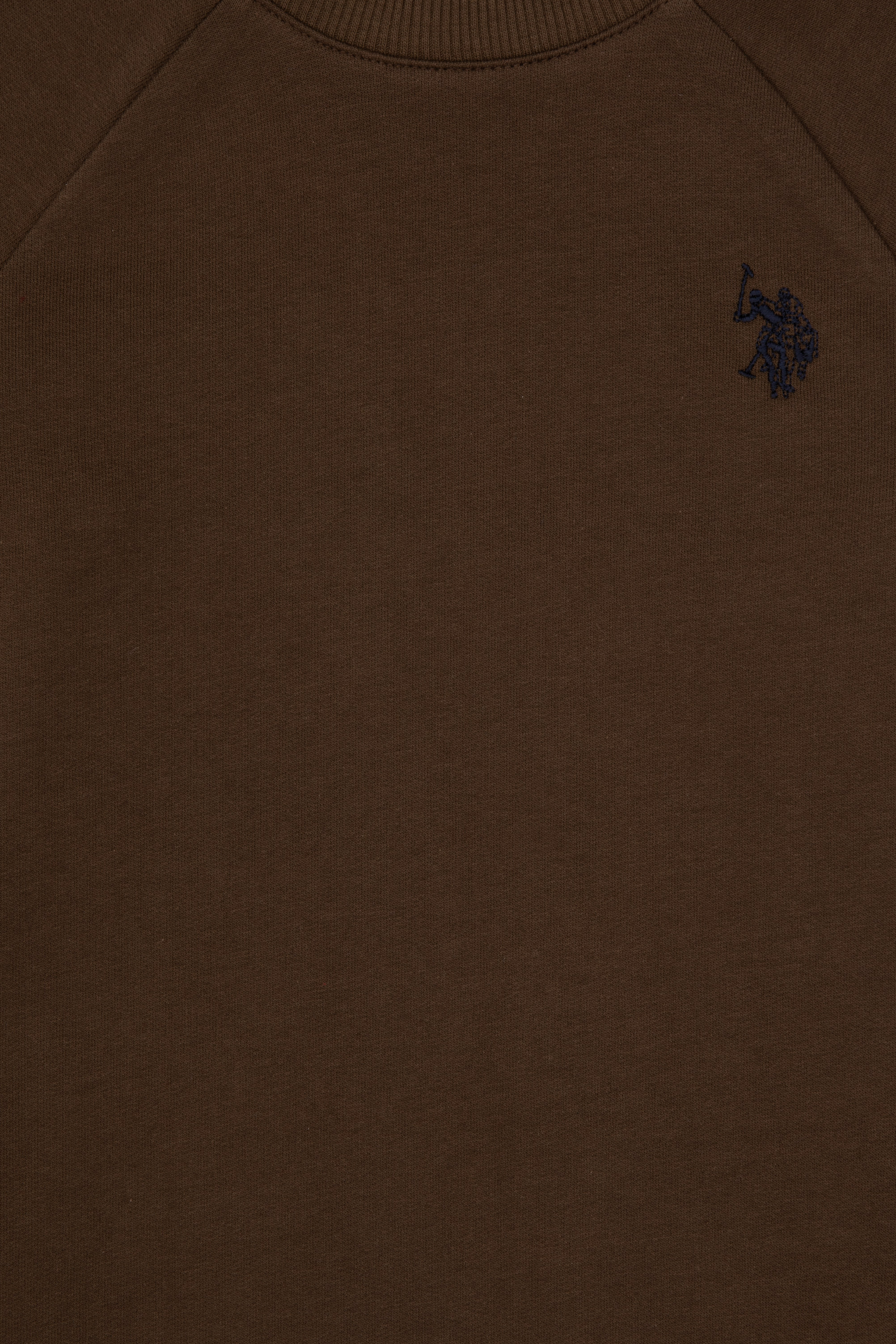 Erkek Çocuk Kahverengi Basic Bisiklet Yaka Sweatshirt - Image 7