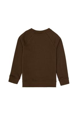 Erkek Çocuk Kahverengi Basic Bisiklet Yaka Sweatshirt - 50313832053
