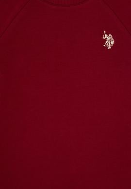 Erkek Çocuk Bordo Basic Bisiklet Yaka Sweatshirt - 50313832033
