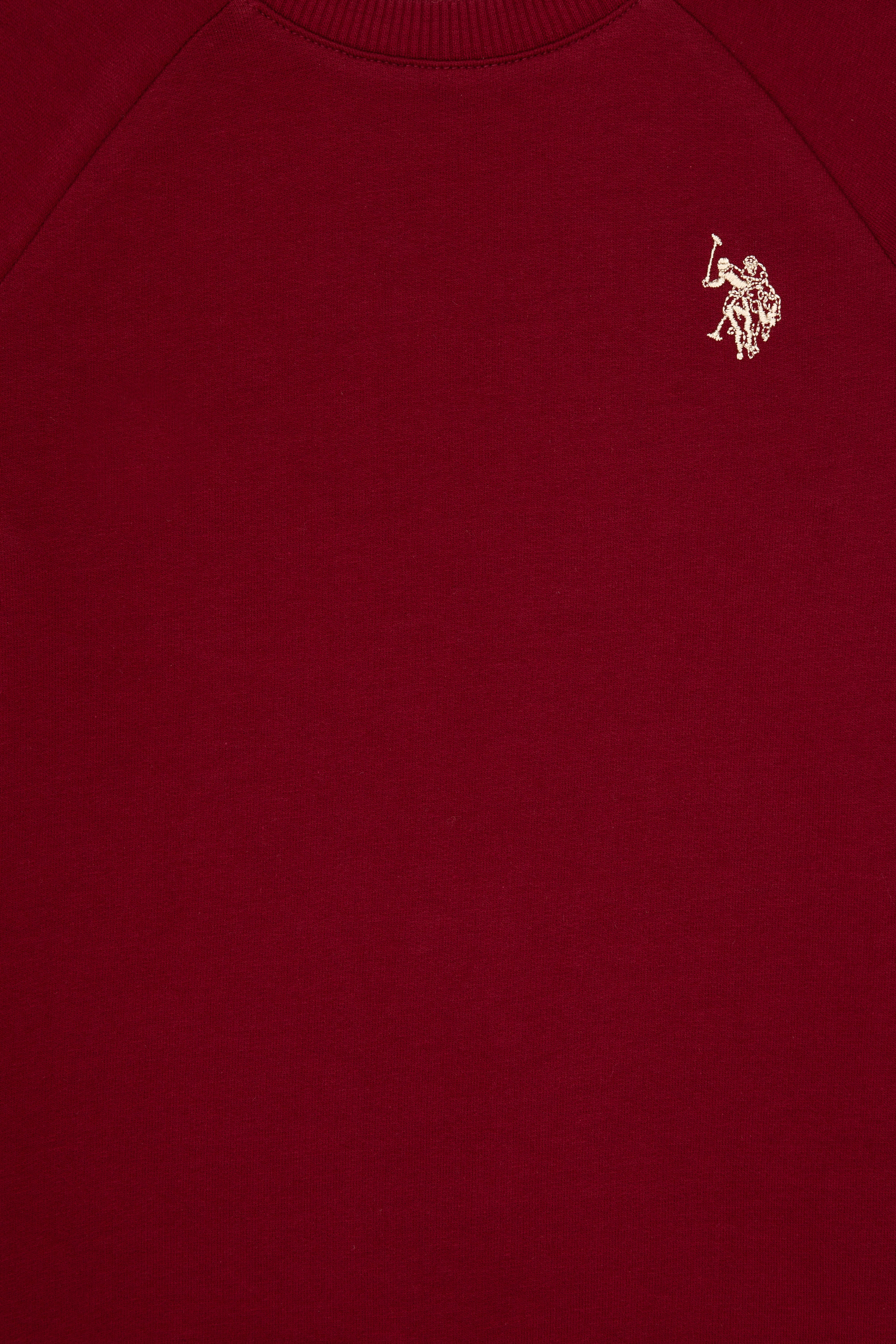 Erkek Çocuk Bordo Basic Bisiklet Yaka Sweatshirt - Image 7