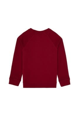 Erkek Çocuk Bordo Basic Bisiklet Yaka Sweatshirt - 50313832033