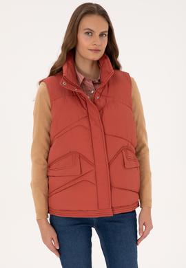 Kadın Gül Kurusu Yelek - 50308091051