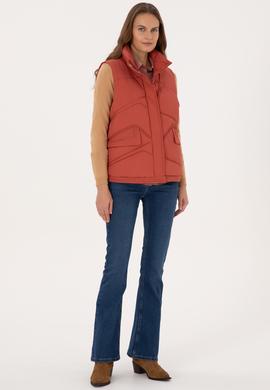 Kadın Gül Kurusu Yelek - 50308091051