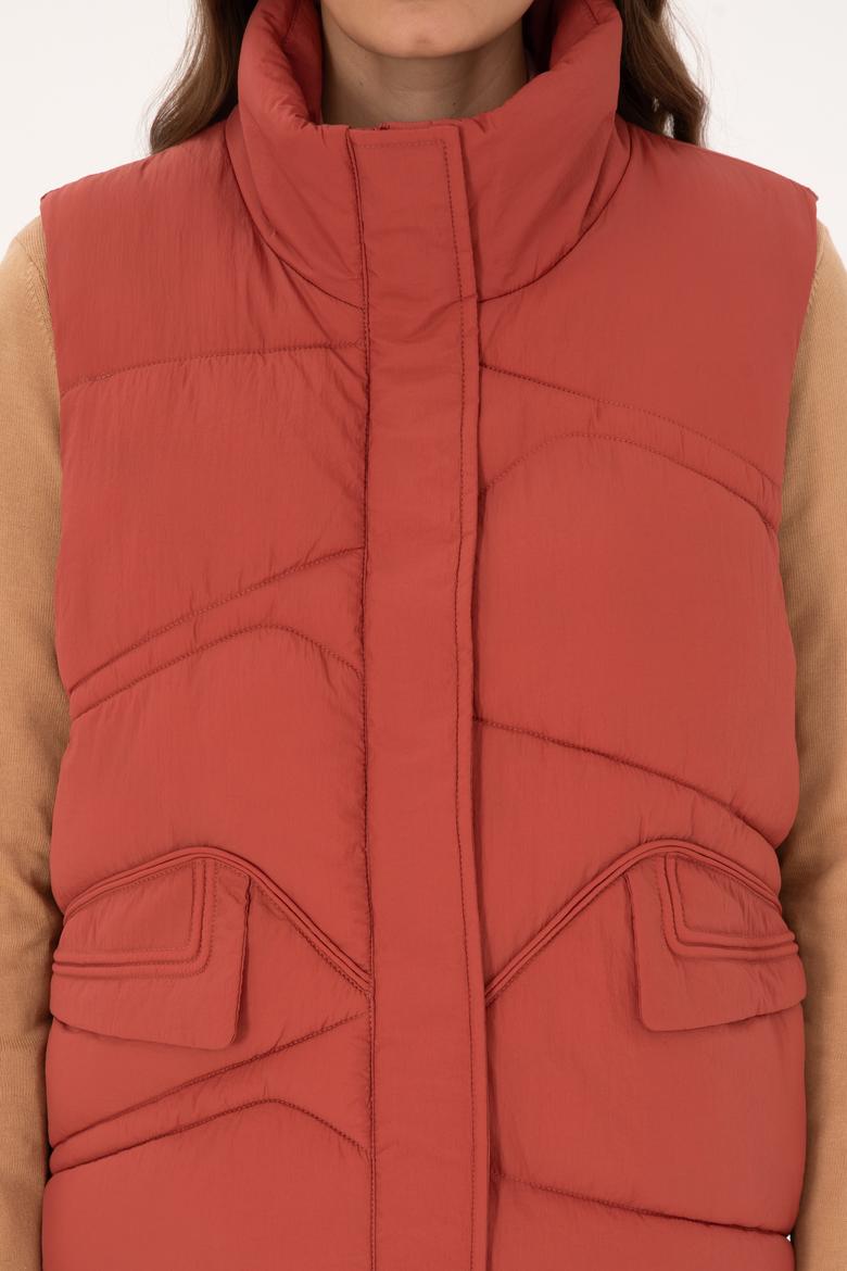 Kadın Gül Kurusu Yelek - 50308091051