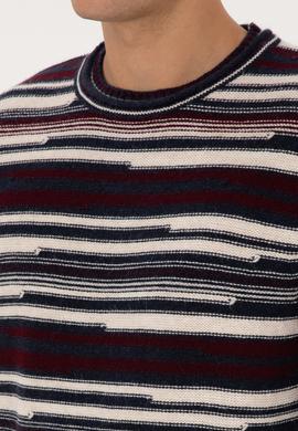 Erkek Comfort Fit Bisiklet Yaka Mürdüm Kazak - 50308332010